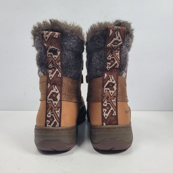 Merrell Women's Brown Sylva Mid Lace Winter Waterproof Boots J02092 US Size 6.5 - Picture 4 of 11